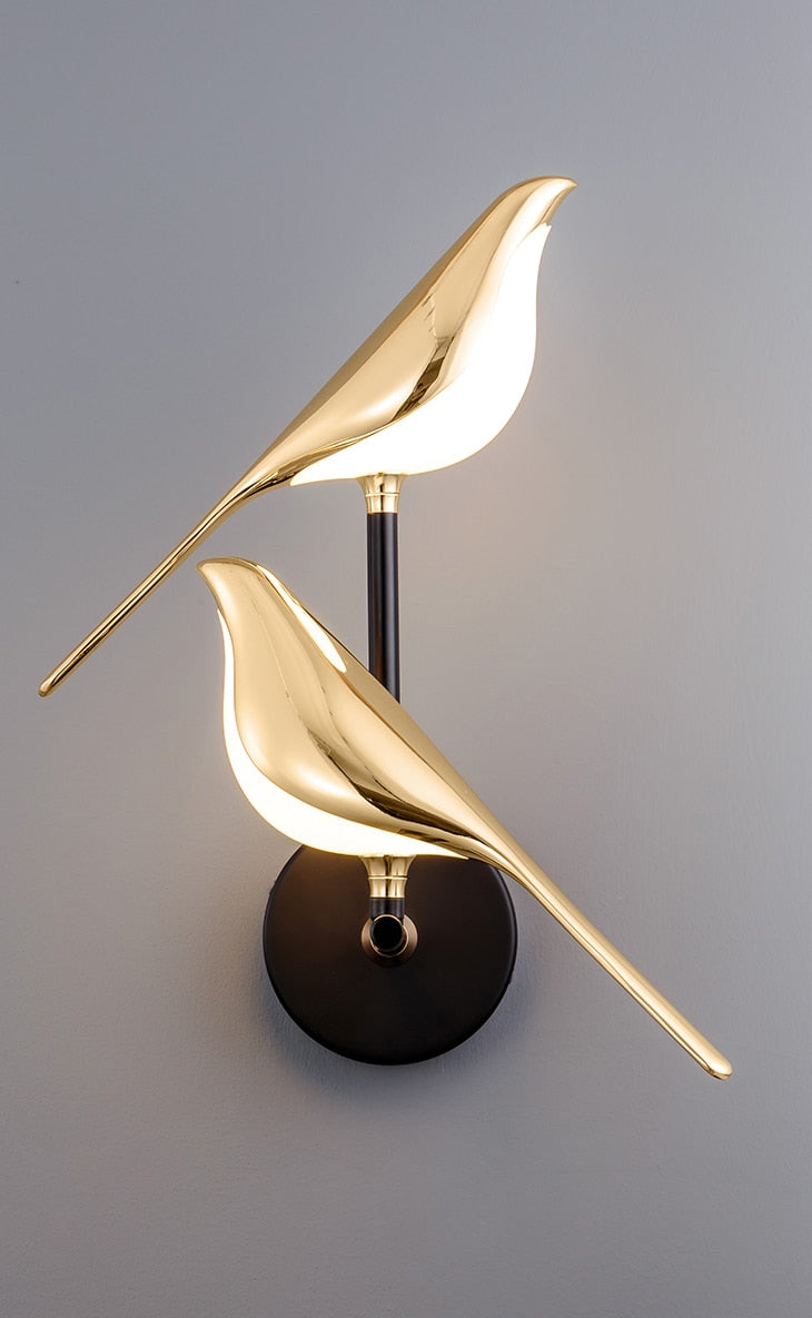 Modern Bird Wall Sconce LED Light Lasson Living