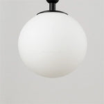 Nordic Brass Glass Globe Wall Sconce LED 1-Light Lasson Living