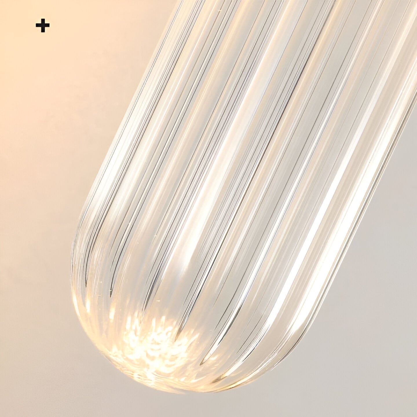 Nordic Water-Ripple Glass Brass Wall Sconce LED 1-Light Lasson Living