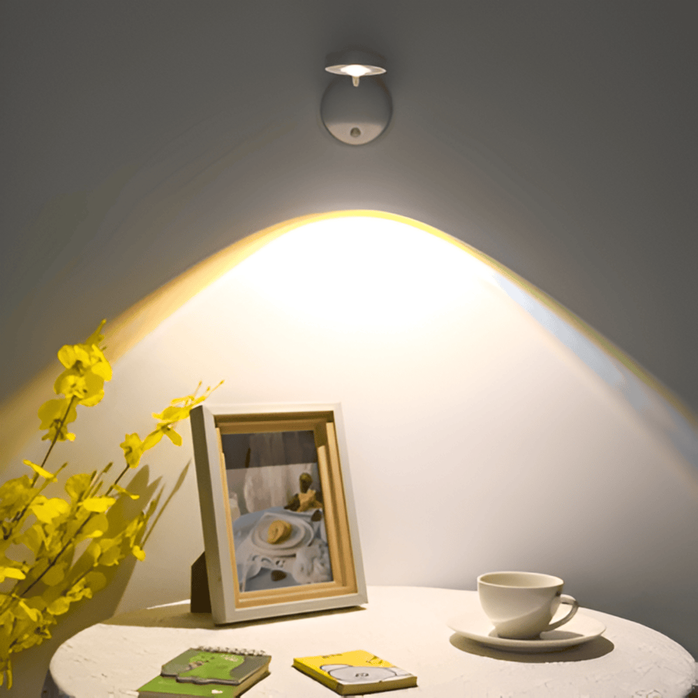 Modern Minimalist Wireless LED Wall Lamp With Motion Sensor 1-Light Lasson Living