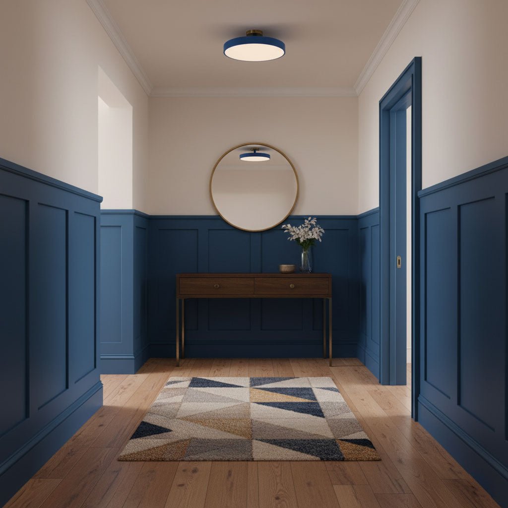 Modern Round LED Flush Mount Ceiling Light 1-Light Lasson Living