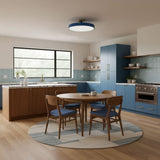Modern Round LED Flush Mount Ceiling Light 1-Light Lasson Living