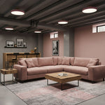 Modern Round LED Flush Mount Ceiling Light 1-Light Lasson Living