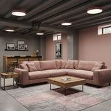 Modern Round LED Flush Mount Ceiling Light 1-Light Lasson Living