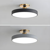 Modern Round LED Flush Mount Ceiling Light 1-Light Lasson Living