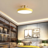 Modern Round LED Flush Mount Ceiling Light 1-Light Lasson Living