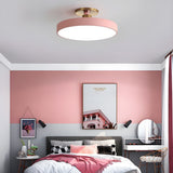 Modern Round LED Flush Mount Ceiling Light 1-Light Lasson Living