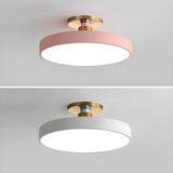 Modern Round LED Flush Mount Ceiling Light 1-Light Lasson Living
