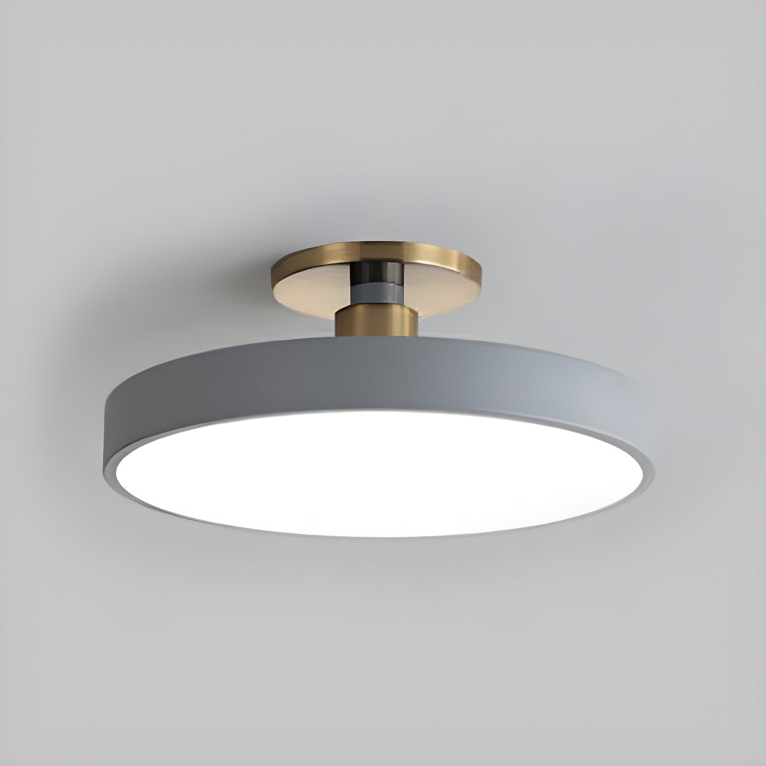 Modern Round LED Flush Mount Ceiling Light 1-Light Lasson Living