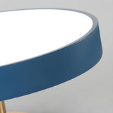 Modern Round LED Flush Mount Ceiling Light 1-Light Lasson Living