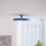 Modern Round LED Flush Mount Ceiling Light 1-Light Lasson Living