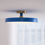 Modern Round LED Flush Mount Ceiling Light 1-Light Lasson Living