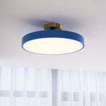 Modern Round LED Flush Mount Ceiling Light 1-Light Lasson Living