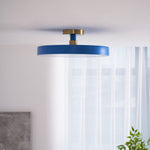 Modern Round LED Flush Mount Ceiling Light 1-Light Lasson Living
