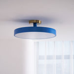 Modern Round LED Flush Mount Ceiling Light 1-Light Lasson Living