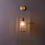 Japanese Glass Cone Wall Sconce Lamp 1-Light Lasson Living