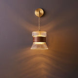 Japanese Glass Cone Wall Sconce Lamp 1-Light Lasson Living