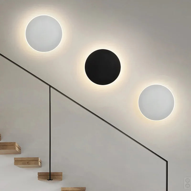Modern Nordic Round LED Sconce 1-Light Lasson Living