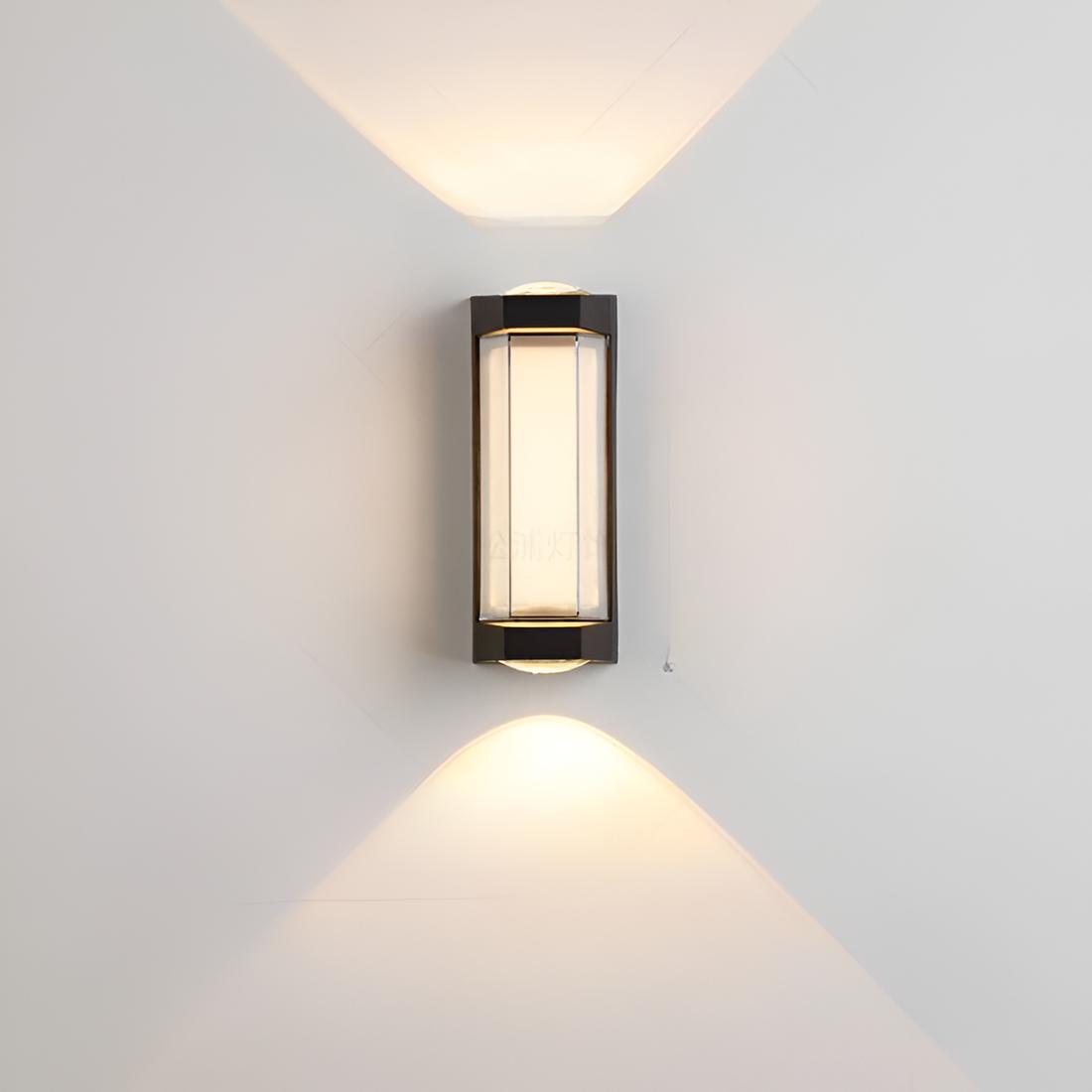Nordic Minimalist Acrylic Rectangular Outdoor Wall Light LED Up-Down Lasson Living