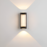 Nordic Minimalist Acrylic Rectangular Outdoor Wall Light LED Up-Down Lasson Living