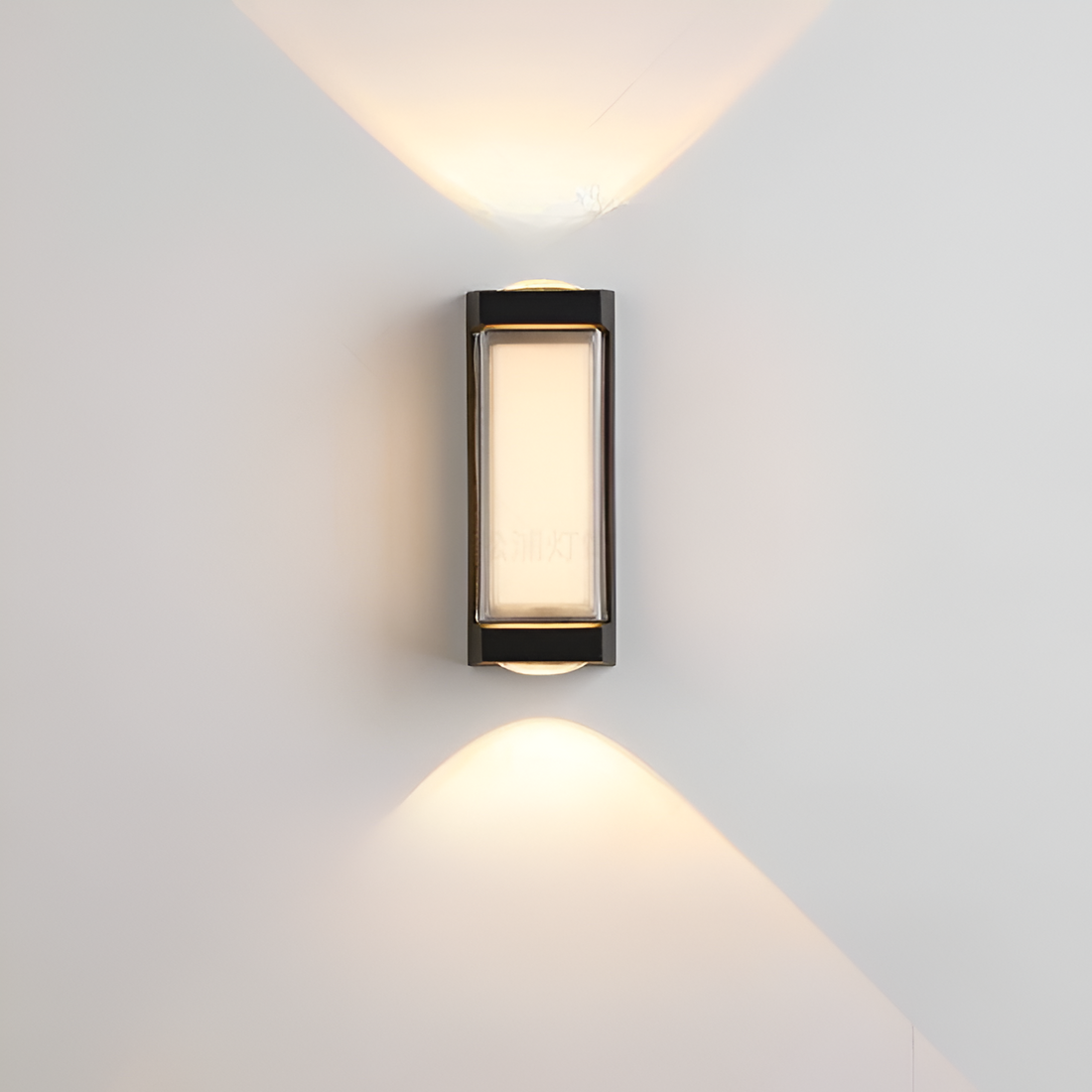 Nordic Minimalist Acrylic Rectangular Outdoor Wall Light LED Up-Down Lasson Living