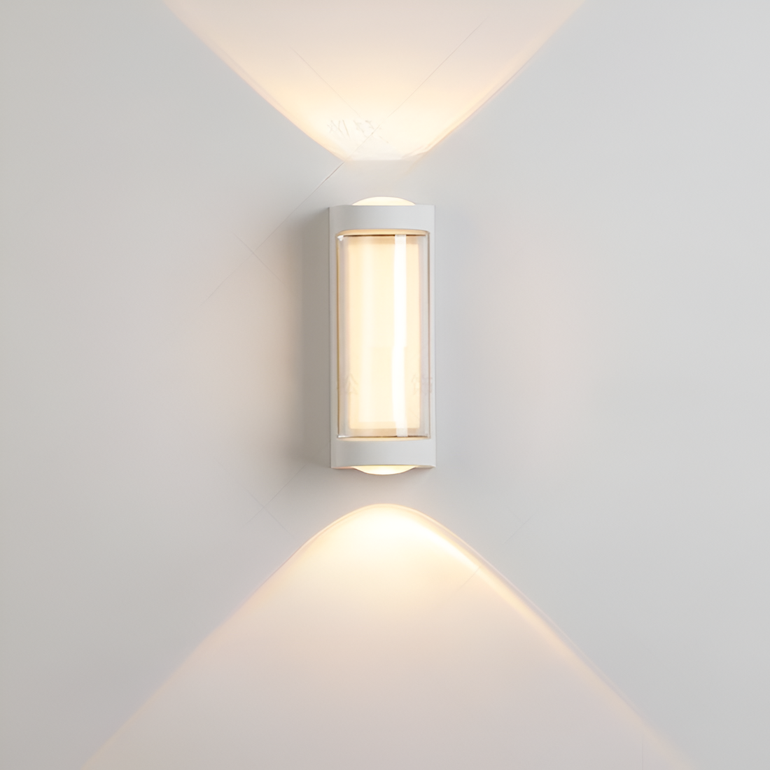 Nordic Minimalist Acrylic Rectangular Outdoor Wall Light LED Up-Down Lasson Living