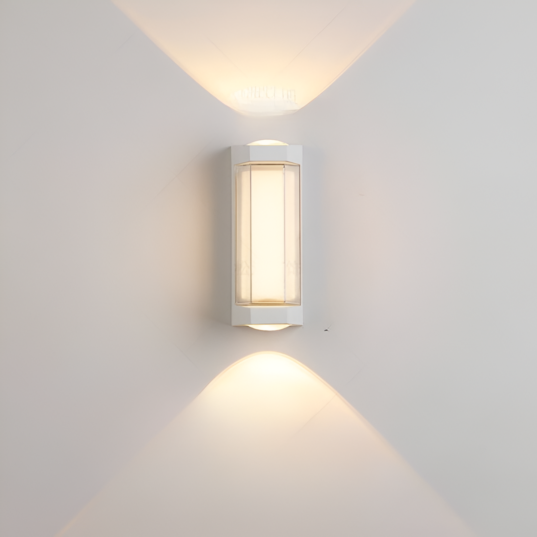 Nordic Minimalist Acrylic Rectangular Outdoor Wall Light LED Up-Down Lasson Living