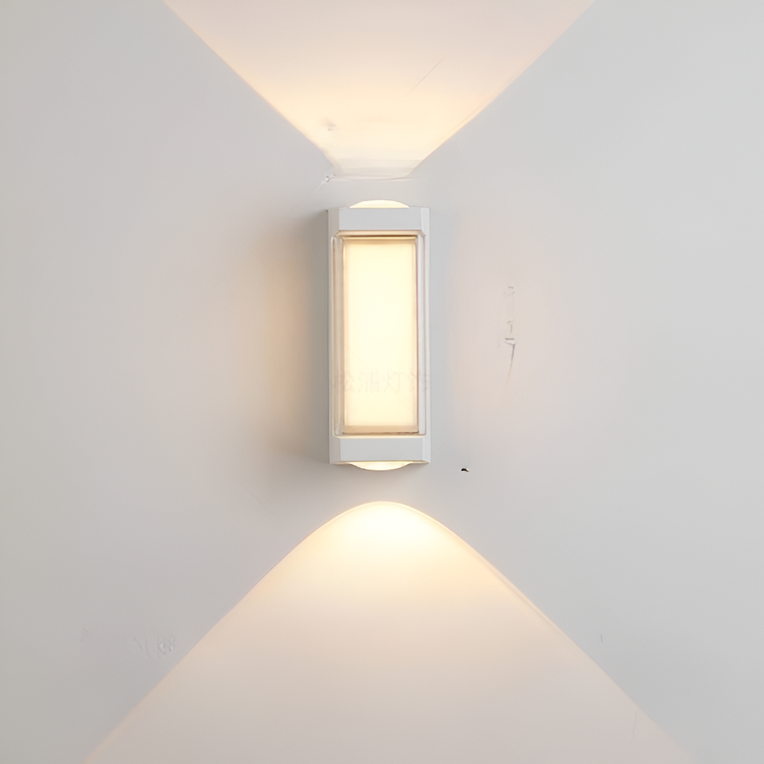 Nordic Minimalist Acrylic Rectangular Outdoor Wall Light LED Up-Down Lasson Living