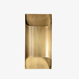 Modern Curved Brass LED Wall Sconce 1-Light Lasson Living