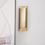 Modern Curved Brass LED Wall Sconce 1-Light Lasson Living