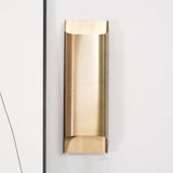 Modern Curved Brass LED Wall Sconce 1-Light Lasson Living