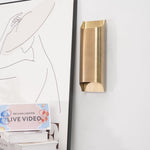Modern Curved Brass LED Wall Sconce 1-Light Lasson Living