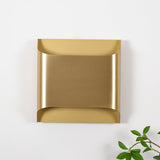 Modern Curved Brass LED Wall Sconce 1-Light Lasson Living