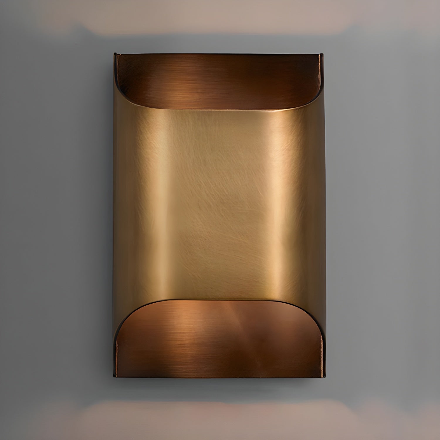 Modern Curved Brass LED Wall Sconce 1-Light Lasson Living