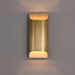 Modern Curved Brass LED Wall Sconce 1-Light Lasson Living