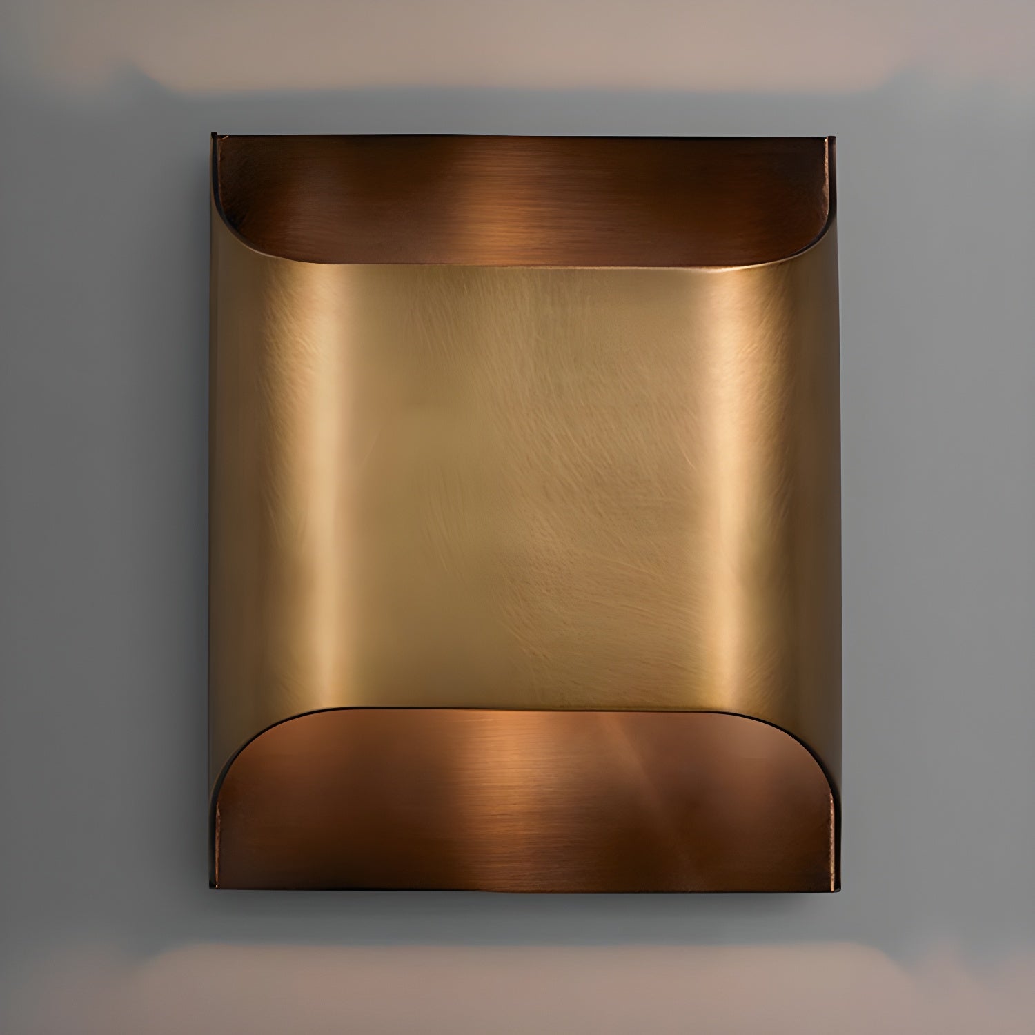 Modern Curved Brass LED Wall Sconce 1-Light Lasson Living