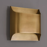 Modern Curved Brass LED Wall Sconce 1-Light Lasson Living