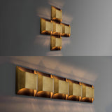 Modern Curved Brass LED Wall Sconce 1-Light Lasson Living