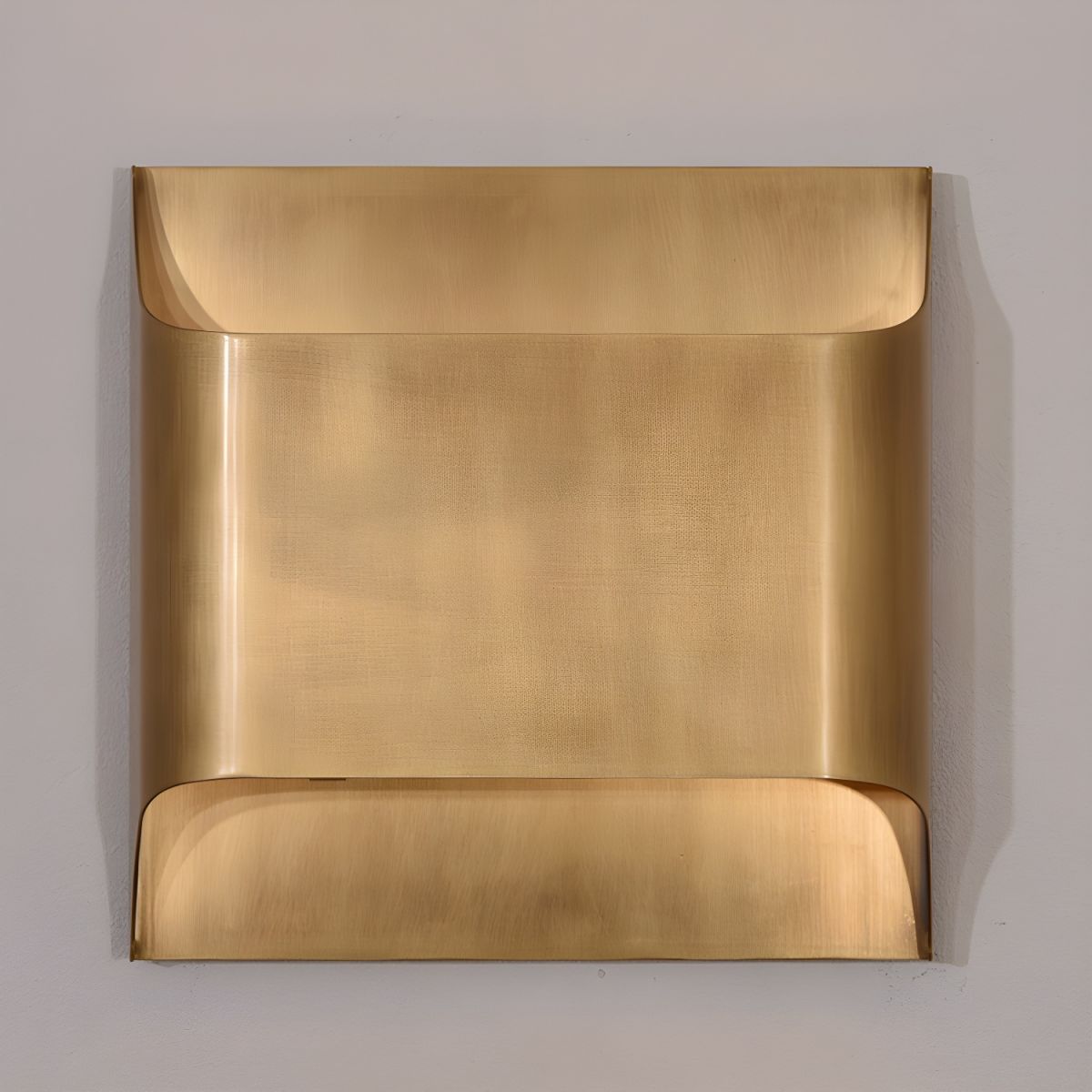 Modern Curved Brass LED Wall Sconce 1-Light Lasson Living
