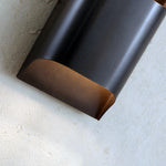Modern Curved Brass LED Wall Sconce 1-Light Lasson Living