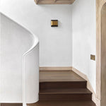 Modern Curved Brass LED Wall Sconce 1-Light Lasson Living