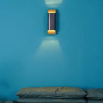 Modern Curved Brass LED Wall Sconce 1-Light Lasson Living