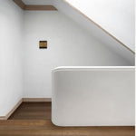 Modern Curved Brass LED Wall Sconce 1-Light Lasson Living