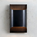 Modern Curved Brass LED Wall Sconce 1-Light Lasson Living