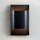 Modern Curved Brass LED Wall Sconce 1-Light Lasson Living