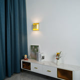 Modern Curved Brass LED Wall Sconce 1-Light Lasson Living