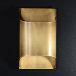 Modern Curved Brass LED Wall Sconce 1-Light Lasson Living