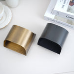 Modern Curved Brass LED Wall Sconce 1-Light Lasson Living