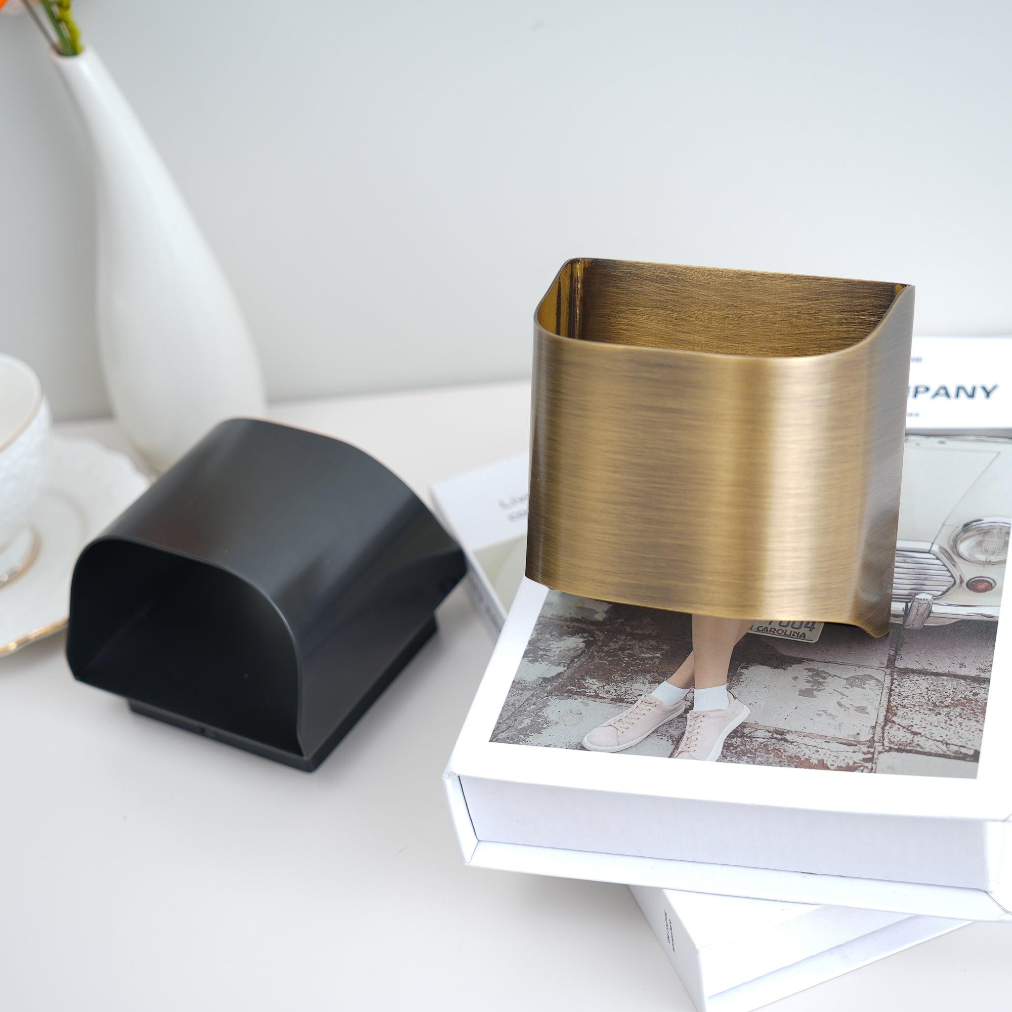 Modern Curved Brass LED Wall Sconce 1-Light Lasson Living