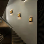 Modern Curved Brass LED Wall Sconce 1-Light Lasson Living